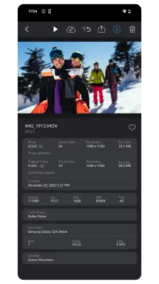Скриншот приложения Blackmagic Camera - №5