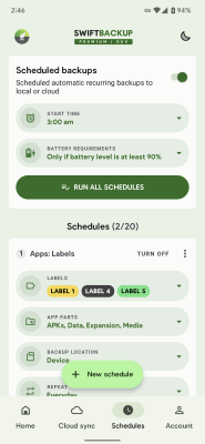 Скриншот приложения Swift Backup - №5
