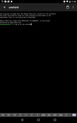 Скриншот приложения UserLAnd - Linux on Android - №4