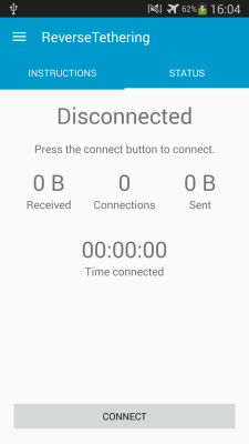Скриншот приложения Reverse Tethering NoRoot - №2