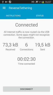 Скриншот приложения Reverse Tethering NoRoot - №3