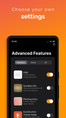 Скриншот приложения Blokada - №6