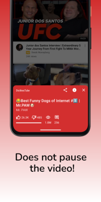 Скриншот приложения Dislikes Tube - №3