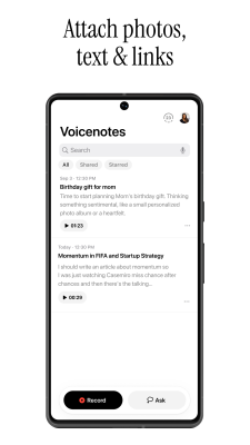 Скриншот приложения Voicenotes - №6