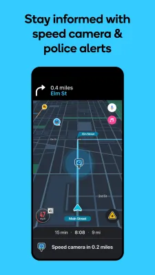 Скриншот приложения Waze социальный навигатор - №3