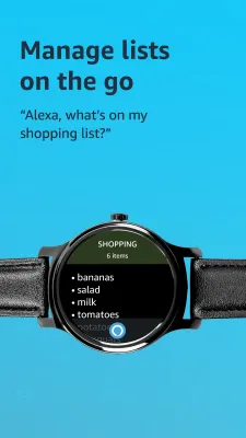 Скриншот приложения Amazon Alexa for Smart Watches - №3
