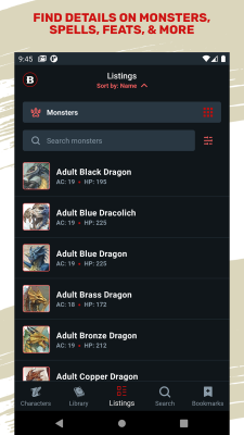 Скриншот приложения D&D Beyond - №7