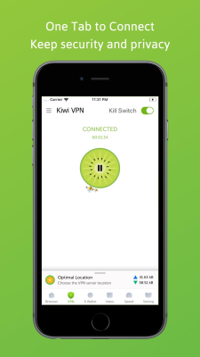 Скриншот приложения Kiwi VPN & Private Browser - №3