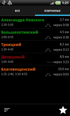 Скриншот приложения Разводка мостов СПБ - №3