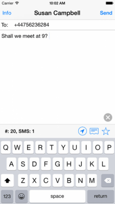 Скриншот приложения SMS touch - №1