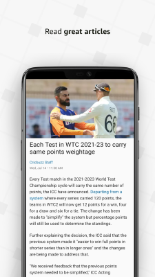 Скриншот приложения Cricbuzz - №4