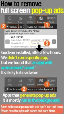 Скриншот приложения Goclean: Popup Ad detector - №5