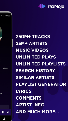 Скриншот приложения TraxMojo Music Streaming - №4