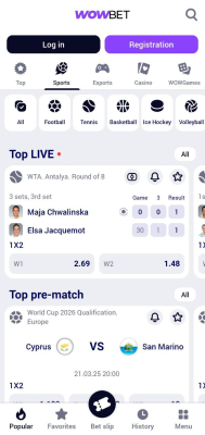 Скриншот приложения Wowbet apk - №3
