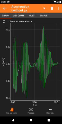 Скриншот приложения phyphox - №3