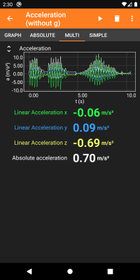 Скриншот приложения phyphox - №4