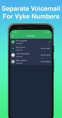 Скриншот приложения Vyke: Second Phone/2nd Line - №7
