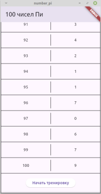 Скриншот приложения 100 чисел Пи - №3