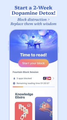 Скриншот приложения Fountain: Daily Book Summaries - №3