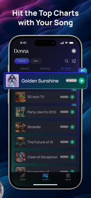 Скриншот приложения Donna AI Song & Music Maker - №5