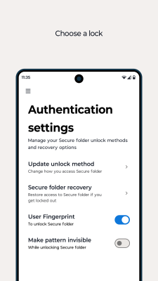 Скриншот приложения Moto Secure folder - №3