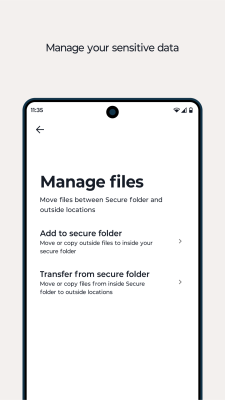 Скриншот приложения Moto Secure folder - №4