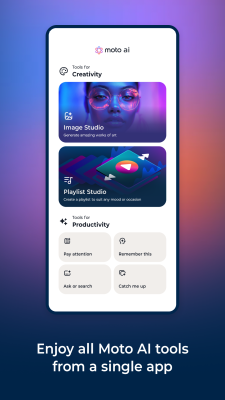 Скриншот приложения Moto AI - №1
