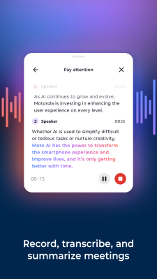 Скриншот приложения Moto AI - №3