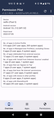 Скриншот приложения Permission Pilot - №8