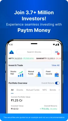 Скриншот приложения Paytm Money - №1