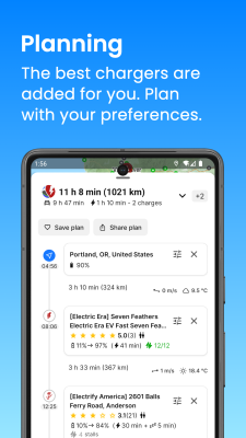 Скриншот приложения A Better Routeplanner (ABRP) - №3