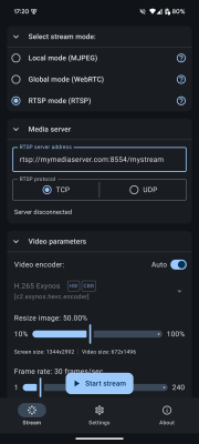 Скриншот приложения ScreenStream - №3