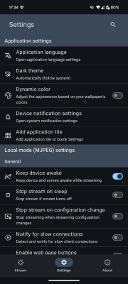 Скриншот приложения ScreenStream - №4