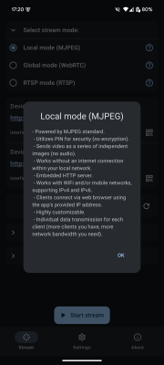 Скриншот приложения ScreenStream - №6