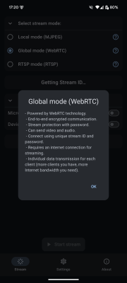 Скриншот приложения ScreenStream - №7