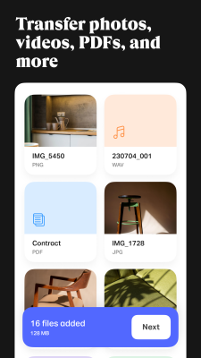 Скриншот приложения WeTransfer : File Transfer - №5