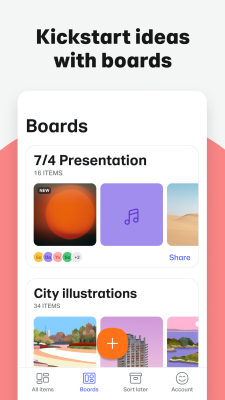 Скриншот приложения Collect by WeTransfer - №3