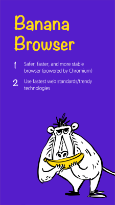 Скриншот приложения Banana Browser - №1