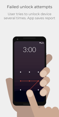 Скриншот приложения WTMP — Who touched my phone? - №4