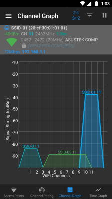 Скриншот приложения WiFi Analyzer (open-source) - №4