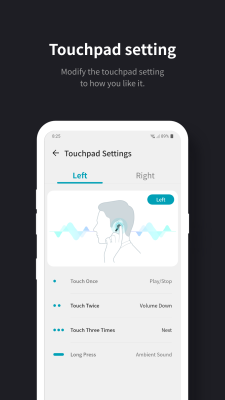 Скриншот приложения LG TONE Free - №3