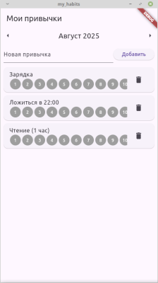 Скриншот приложения Мои привычки - №3