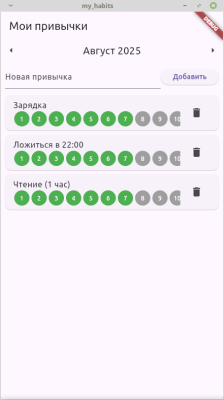 Скриншот приложения Мои привычки - №4