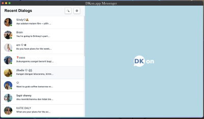 Скриншот приложения Dkon - Быстрые сообщения и АудиоЗвонки - №1