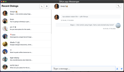 Скриншот приложения Dkon - Быстрые сообщения и АудиоЗвонки - №2