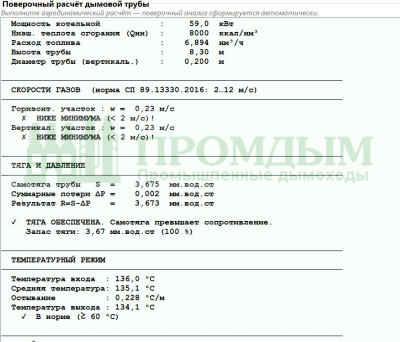 Скриншот приложения ПРОМДЫМ Аэродинамика - №1