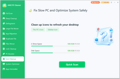 Скриншот приложения AWZ PC Cleaner - №5