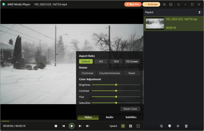 Скриншот приложения AWZ Media Player - №2