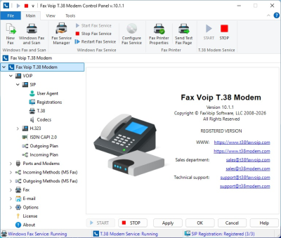 Скриншот приложения Fax Voip T.38 Modem - №3