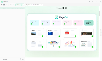 Скриншот приложения PageCat - №1